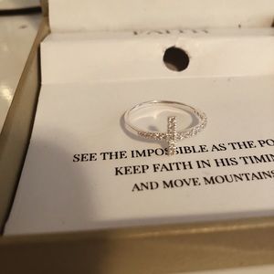 Sterling silver cross ring!